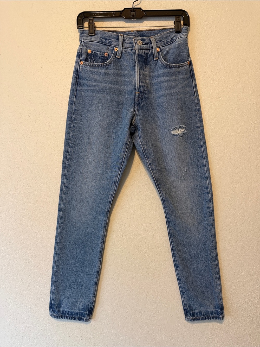 Levi's Light Blue Straight Leg Button Fly Jeans